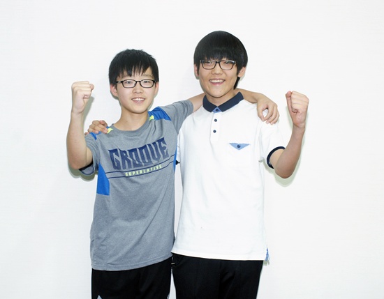 14살 동갑내기 강우혁(영재), 김민규(지역영재) 입단